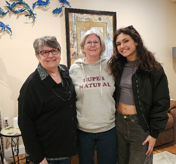 Entura Art I 10/8-12/2023 L to R: Elizabeth Hood, Mary Hester, Aiko Ella