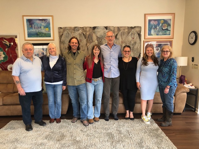 February 25 - March 2, 2024 Energy Healer Training L-R Charles Curcio, Rita Apaza, Hugh Fannin, Karen Galliano, Rod Ferris, Helena Falcon, Celsy Ramos, Jennie Angell