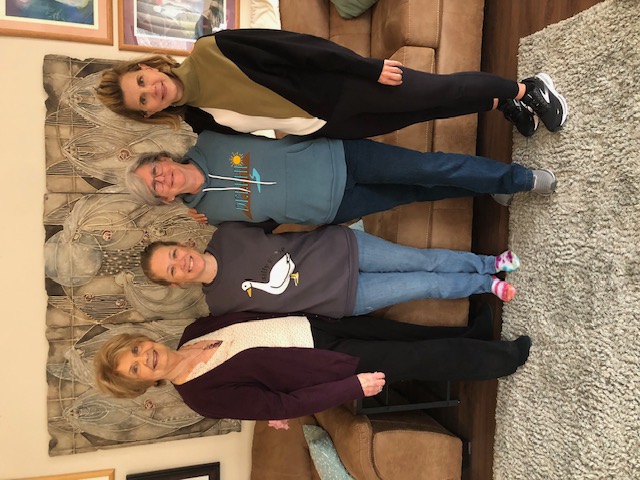 February 8-10, 2024 Inner Sanctuary Training L-R Janice Hayes, Melissa Fannin, Mary Hester, Catherine Squeo