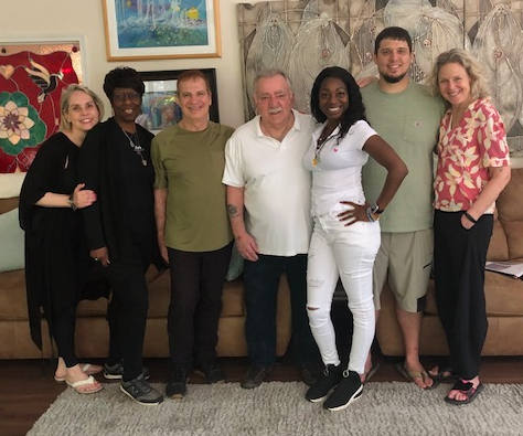 June 16-22, 2024 Energy Healer Training L-R Stacie Sholer, Irene Bonner, Bob Junke, Charles Curcio, Theresa Barnett, Robert Voth, Ren Pruis