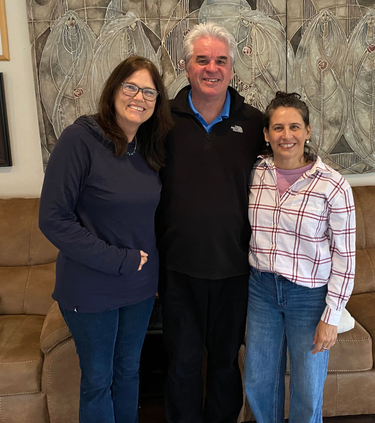 April 5-7, 2025 Inner Sanctuary Training L-R: Catherine Fraise, Steve Smith, Annette Pasternak