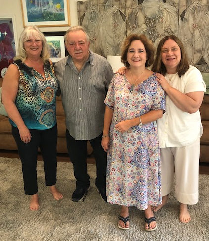 Energy Healer Training June 22-28 L-R Cathy Denton, Charles Curcio, Jennifer Baldwin, Melanie Ryan