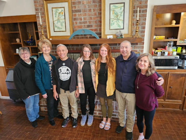 RoHun Masters II April 5-11, 2025 L-R Elizabeth Hood, Janice Hayes, Arif Sentosa, Haleigh Hargus, Line Huesler, Seiji Nishina, Lori Sharp