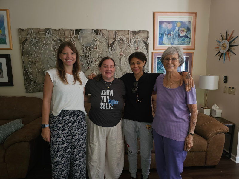 Journey of the Soul August 11-15, 2025 L-R: Charee Shubert, Melanie Ryan, Adrienne Nice, Ellen Rogers