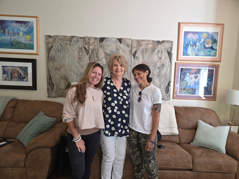> Yhandi's Adult/Child Integration August 19-25, 2025 L-R: Jamie Chase, Janice Hayes, Adrienne Nice