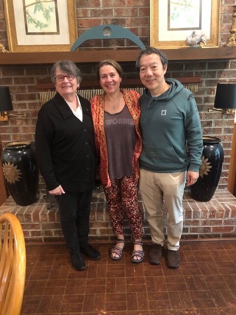 May 2026 Consciousness Creates L to R: Elizabeth Hood, Masha Shiyko, Steven Shiyko at Delphi University of Spiritual Studies