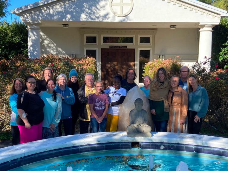 Color and Sound Healing 10/4-8/2023 L to R: Annie Lowe, Crystal Potter, Denise Borgstadt, Tammie Sparks, Mary Hester, Carolyn Golbus, Charles Curcio, Andie Myers, Theresa Barnett, Hugh Fannin, Toni McKnight, Rachael Peterson, Cecilie Eriksen, Stefan Muller, Angela Holder