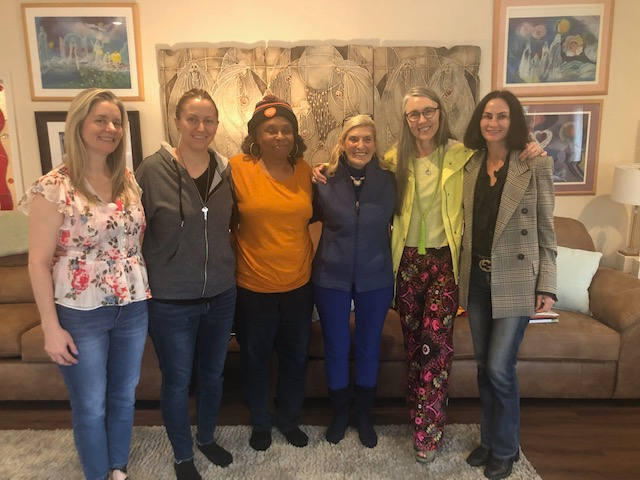 Journey of the Soul 4/3-7/2023 L to R: Sarah Lahoski, Stacey Grondahl, Lydia Douglas, Linda Griffith, Colleen Barker, Lois Anne Montecalvo