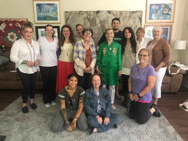 June 8-10, 2024 Advanced Channeling Back L-R Sheree Jederberg, Dorothy Johnson, Masha Shiyko, Bob Junke, Michele Andina, Linda Griffith, Robert Voth, Ceres Ruzich, Stephanie Odom, Cathy Denton Front L-R Adrienne Nice, Jane Nowak, Gretchen House