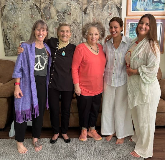 August 12-16, 2024 Journey of the Soul L-R Karen Galliano, Linda Griffith, April Atlas, Jihane El Glaoui, Natalie Kendall